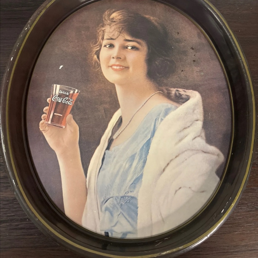 1973 Coca-Cola Serving Tray Memorabilia of 1923 Advertisement